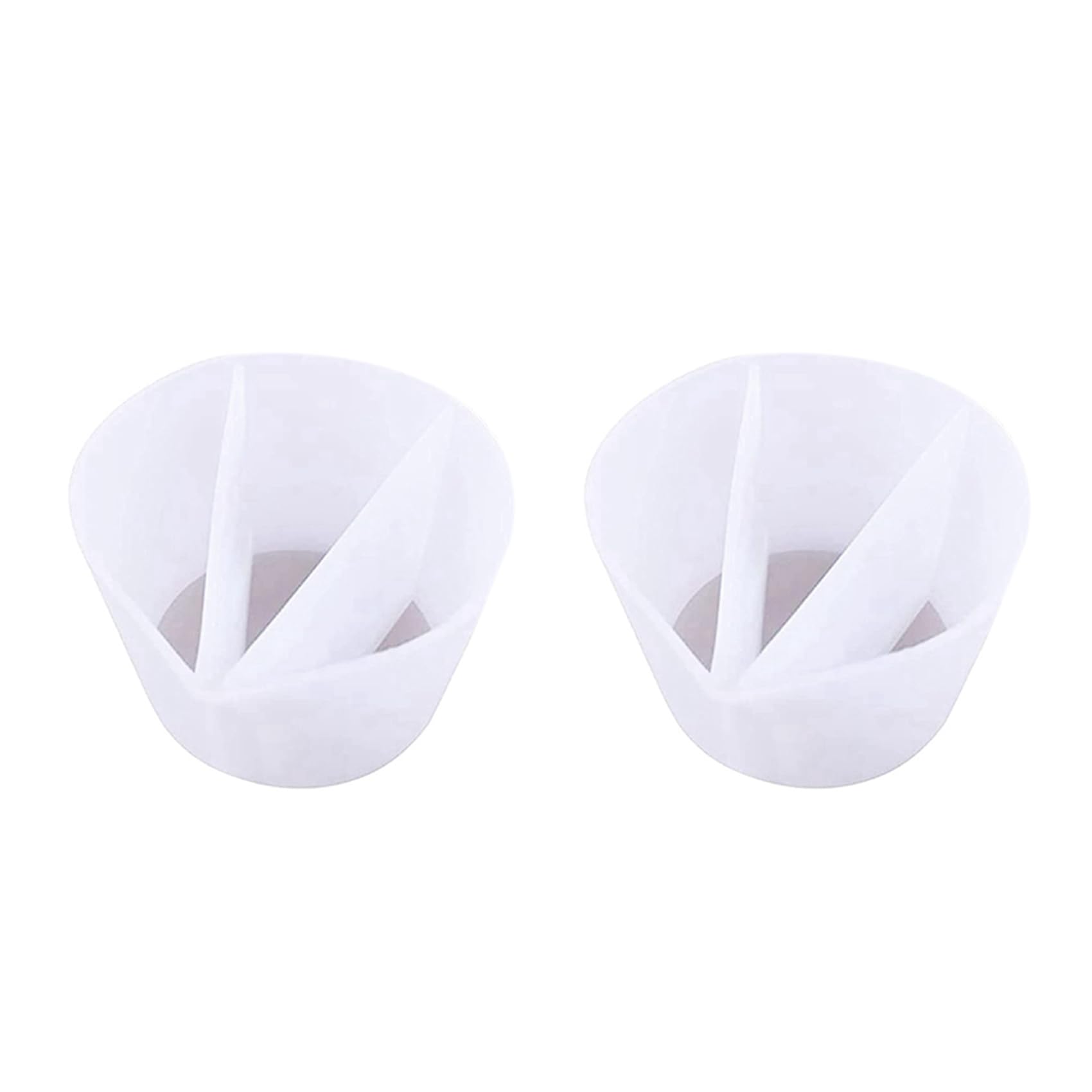 GREOHNMPAW 2X Reusable 3 Channels Split Color Mixing Cups for Paints, Resin Pouring Painting Tools DIY Making Drawing Accessories