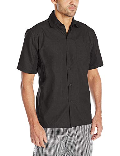 Chemise de cuisine Dickies Cool Breeze noir M : élégance et confort durable