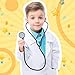 RoundFunny 20 Pcs Kids Stethoscope Toy Real Working Plastic Stethoscope for Kids Role Play Girls Boys Doctor Nurse Accessories Costume School Career Day Cosplay(Multicolors)