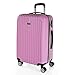 ITACA - Maleta Mediana con 4 Ruedas Giratorias para Viajes Largos Tipo Trolley Ideal como Maletas de Viaje Grandes 23 Kilos y Maleta Viaje Mediana Resistentes, Rosa