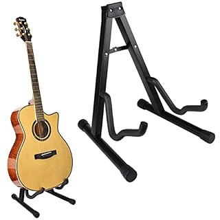 Stand de guitare universel pliant un cadre en fer noir portable portable ajusté pour le support de guitare de guitare de… – Image 6