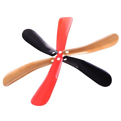 Cosmos Pack Of 6 Shoes Horn Plastic Travel Shoehorn 6.3'' Shoe Easy-Slip Shoes Horns For Men Women Shoes Boots, With Marble Pattern Drawstring Pouch Bag #TOP3