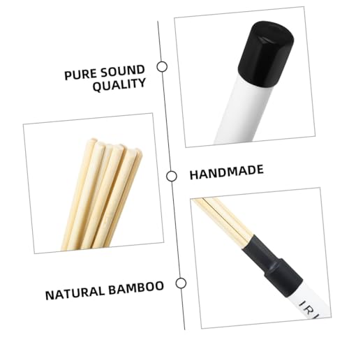 Par de baquetas de madera para batería y percusión miniatura 3