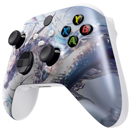 Image of ProControllers LLC Wireless Custom Controller Compatible with PC, Windows 10+, Series X /S & One (Series X /S Crystal Dragon)