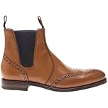 Loake Mens Hoskins Brogue Boots Tan 7 UK