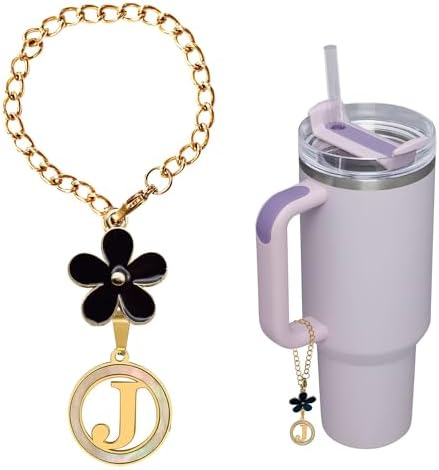 Letter Charms Compatible with Stanley & Simple Modern Tumbler 30oz 40oz With Handle,Name Plate Tage ID Personalized Charm Water Cup Accessories