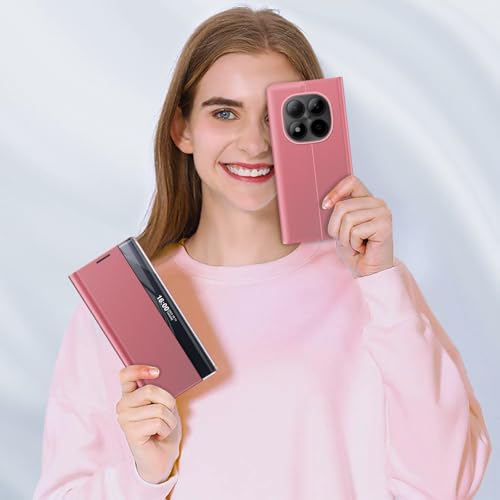 Étui de protection à rabat rigide PC Redmi Note 15 Pro 5G antichoc transparent