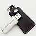 XXHong 2PCS Leather USB Storage Case - USB Flash Drive Leather Cover (Black)