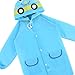 GLOGLOW Drying Supplies Cartoon Animal Design, Lightweight 200g, Adjustable Collar, for Outdoor Activities Children's Raincoat, Nan (Blue)