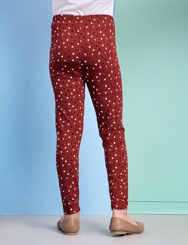 Image of Amazon Brand - Symbol Girl's Cotton Jersey Stretchable Leggings | Ankle Length | Aged 2-14 Years