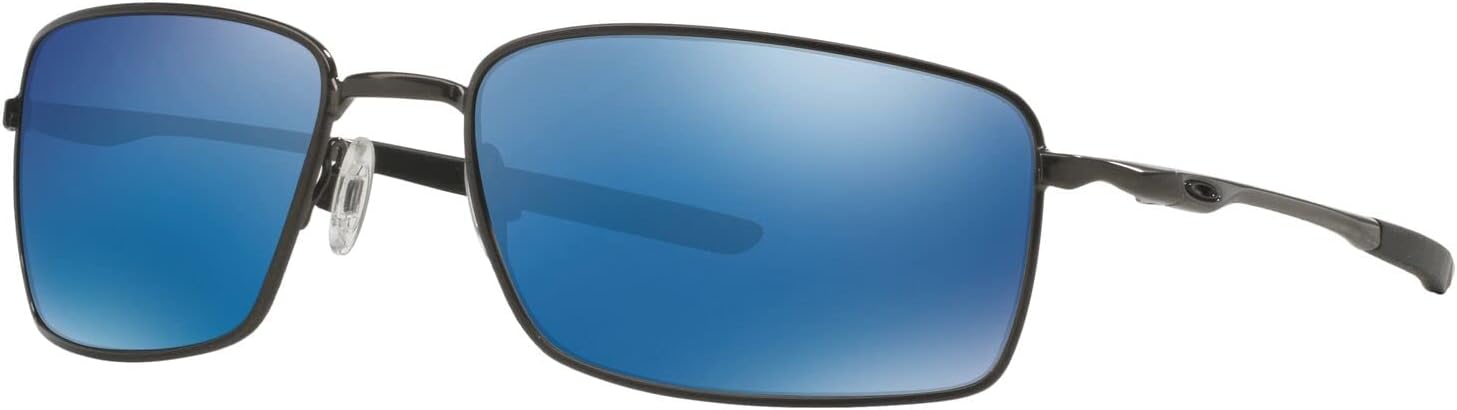 OakleyOO4075 Square Wire Sunglasses + Vision Group Accessories Bundle(Cement/Ice Iridium(407502)