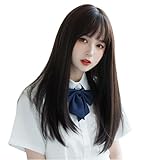 FORCUTEUウィッグ ロング 黒 ストレー�