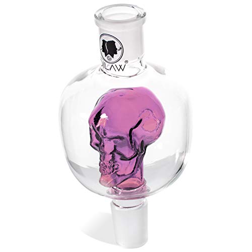 DILAW® Shisha Molassefänger Totenkopf Bunt (aus Glas für (Schliff 18/8) - Wasserpfeife, Vorkühler-Aufsatz Skull… – Bild 6