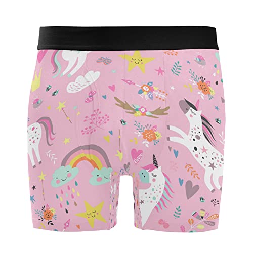 Bóxer para hombre de unicornio arco iris para máxima comodidad en el día a día