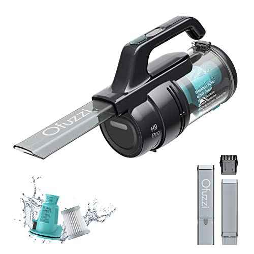 Ofuzzi Handheld Vacuum, 40AW/13 kPa Powerful Suction, 600ml Dust Tank, LED- Display, Max. 30 Mins Runtime, Dual-Layer Filtration System, Quick Clean for Pet, Car, Home and Corner - H9 Pro