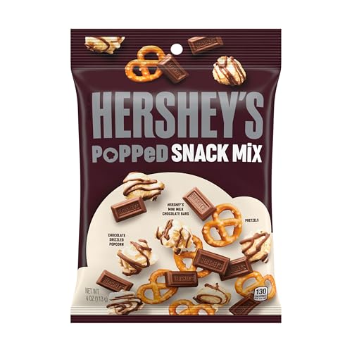 HERSHEY'S Snack Mix Popped Peg Bag, 4oz, 2PACK 113gr