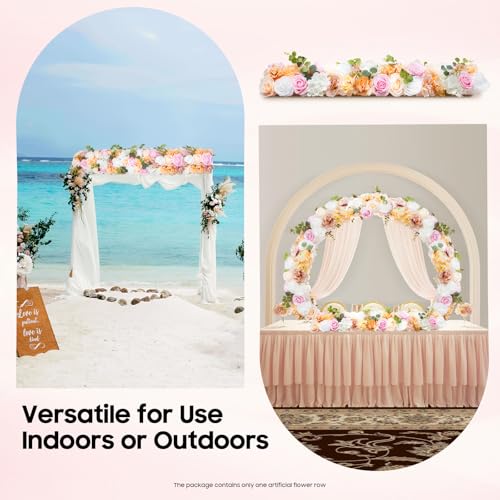 Fleurs artificielles murales 100cm pour un décor de mariage unique - 6