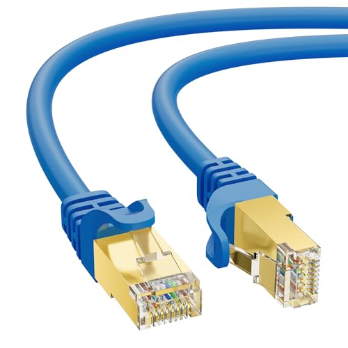 Cat 7 Ethernet Cable 0.6 FT, 10Gbps Internet Cord, SFTP Shielded, 26AWG OFC