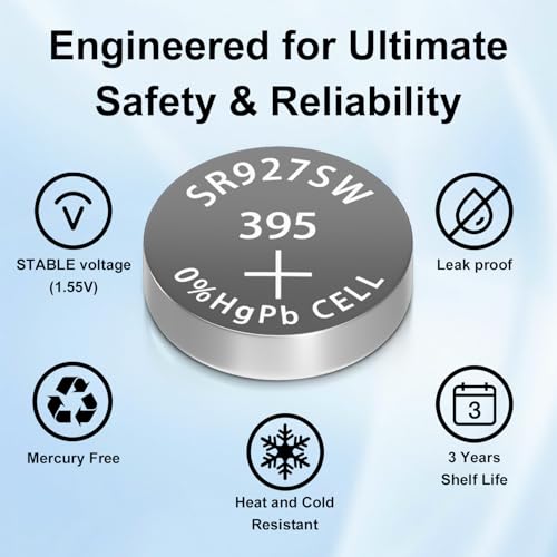 Baterías SR927SW para reloj, pack de 10 unidades miniatura 5