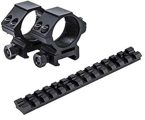 Gotical Machine 30mm Low Profile Rifle Scope Rings Picatinny/Weaver Style Rail with Mossberg 500/590 Series Tactical Shotgun Picatinny Rail Mount BuiltIn Tape Protection & with Stop-Pin Design Gotical Machine 30mm Low Profile Rifle Scope Rings Picatinny/Weaver Style Rail with Mossberg 500/590 Series Tactical Shotgun Picatinny Rail Mount BuiltIn Tape Protection & with Stop-Pin Design
