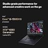 Laptop ASUS 023 ProArt StudioBook 16 OLED, pantalla táctil OLED 16" 3.2K, Intel Core i9-13980HX, Nvidia GeForce RTX 4060, 16GB DDR5 RAM, 1TB SSD, Windows 11 Home, H7604JV-PS94T, Negro mineral 6
