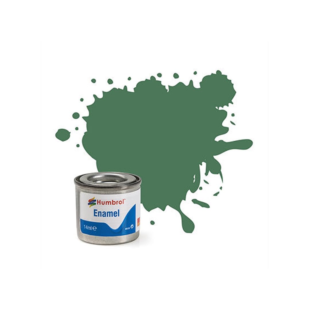 Humbrol AA1119 Enamel Paint 101 Mid Green Matt 14ml Tin For Hobby Model Airfix