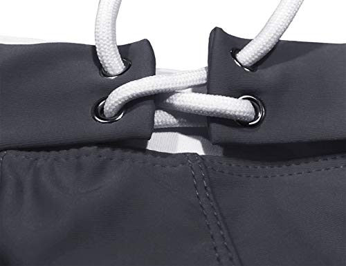 Magnivit Men's Swim Briefs Slim Fit Bathing Suit Soild Swim Briefs With Pocket Grey #TOP5