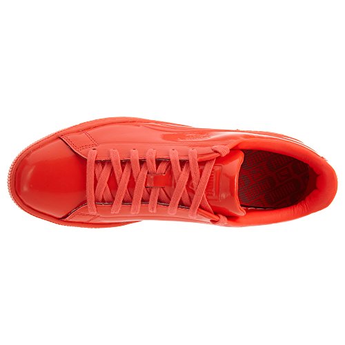 PUMA PUMA Men's Basket Classic Patent Emboss Sneaker, Red Blast, 12 M US