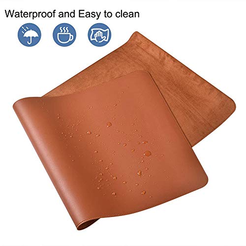 Souris non-slip pad Ruby Lil marron avec base en suède et surface lavable