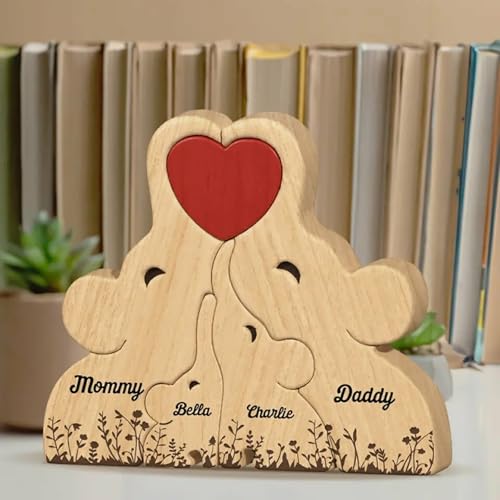 Drawelry Personalisiert Elefanten Statue Holzpuzzle mit 2–8 Namen Gravur Holz Tierskulptur Handwerk Elefant Puzzle Dekoration Geburtstag Weihnachte Geschenke für Familie Freunde Paare Papa Mama (A8) Drawelry Personalisiert Elefanten Statue Holzpuzzle mit 2–8 Namen Gravur Holz Tierskulptur Handwerk Elefant Puzzle Dekoration Geburtstag Weihnachte Geschenke für Familie Freunde Paare Papa Mama (A8)