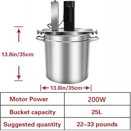 Commercial Electric Mixer for Jam & Sauce - Automatic Stirring Machine with Double-Layer Scraper - Food Mixer Pot for Efficient Blending and Mixing