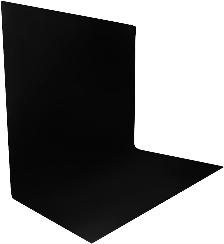 LoadStone Studio Backdrop Photo Background, Black (PL69B) V-PL1009