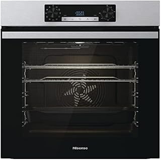 Hisense BI62212AXUK - Built-in 77L Electric Single Oven - Stainless Steel with Even Bake, Pizza Mode, Multiphase Cooking - 22x23x23 inches (LxWxH) - A Rated, Extra Large