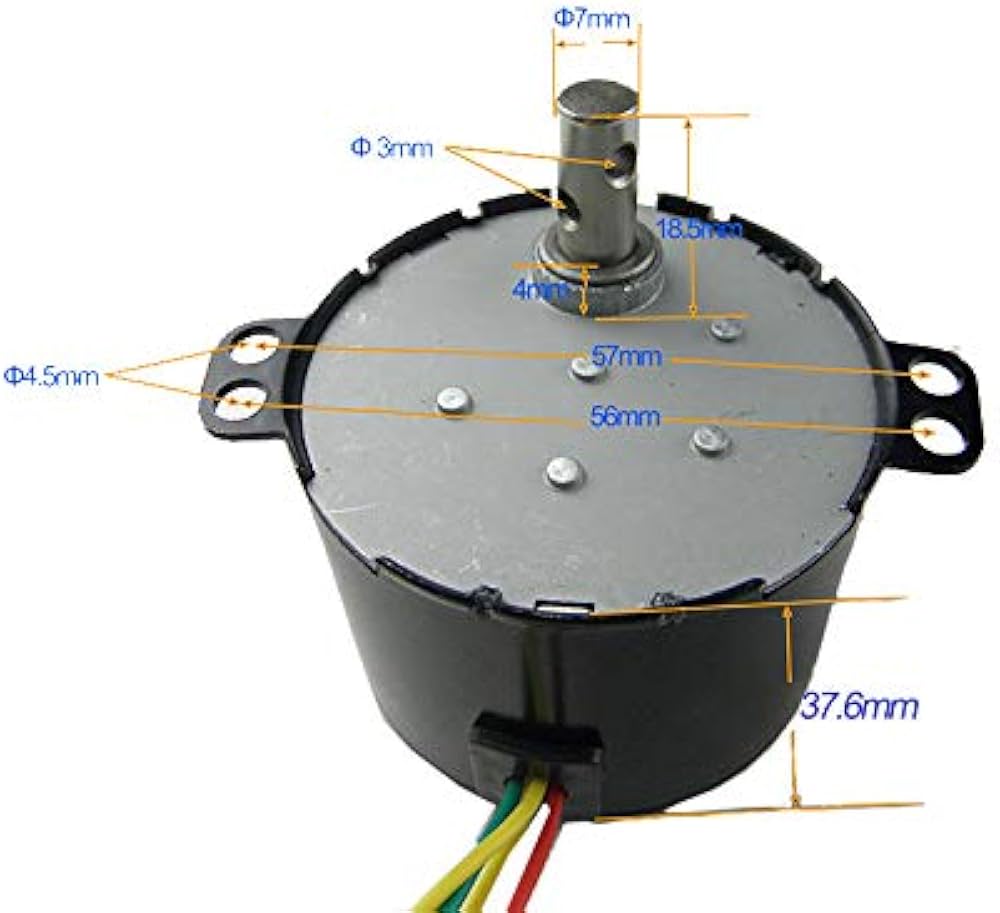 CHANCS 50KTYZ Synchronous Gear Motor 100/120RPM 110V 6W CHANCS 50KTYZ Synchronous Gear Motor 100/120RPM 110V 6W