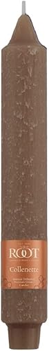 Miniatura 3 de Root Candles Juego de 4 velas sin perfume para cena, sin goteo, con cera de abeja mejorada, Timberline Collenette, en caja, 9 pulgadas, Portobello
