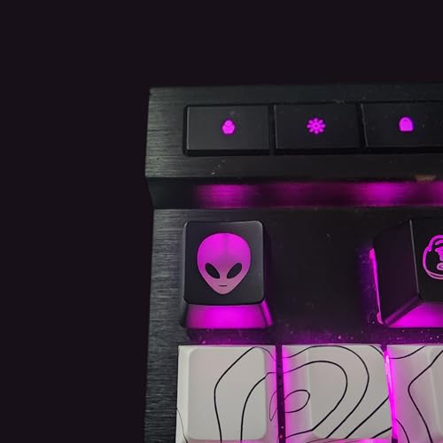 The Celly Plug Conjunto de teclas retroiluminadas alienígena – Kecaps personalizados para teclado me