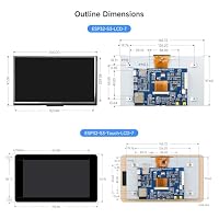 Waveshare ESP32-S3 7inch Capacitive Touch LCD Development Board, ESP32 with Display, 800×480, 5-Point Touch, 240MHz, Supports WiFi, Onboard Antenna, Suitable for ESPHome/Home Assistant Project – Ansicht 8