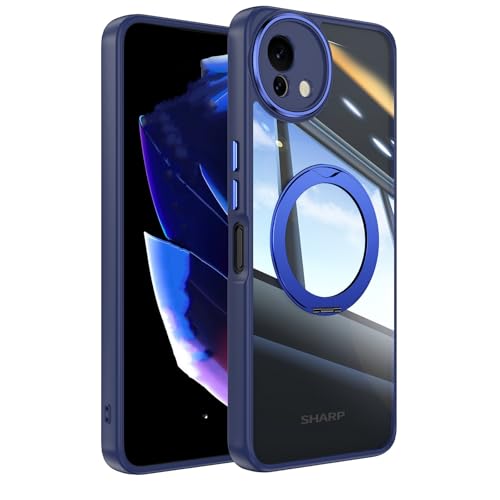 aquos sense9 ケース magsafe 対応 透明 リング付き 多機能スタンド リング マグネット搭載 縦横両対応 アクオスセンス9 ケース マグセーフ対応ケース TPUバンパー クリアで軽量 薄型 ワイアレス充電 aquosセンス9 ケース 耐