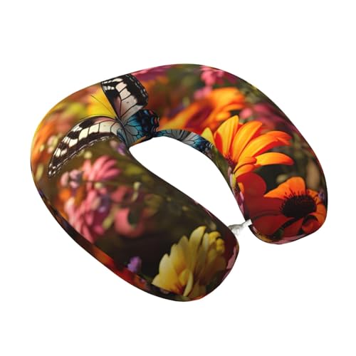 Almohada de viaje con espuma viscoelástica y funda suave miniatura 2