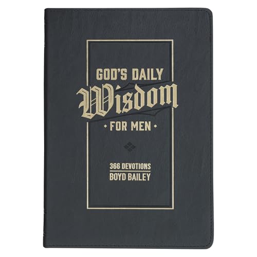 God's Daily Wisdom for Men 366 Devotions Faux Leather