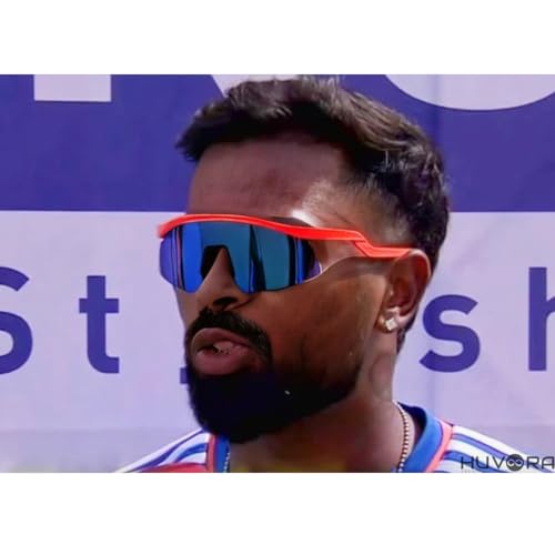 Image of Zig Zag Shield Sports Sunglasses for Cricket Cycling | UV Protected Anti Glare Mirrored Goggles for Men | Anti Fog, Water Repellant, Shatter Resistant, Stylish Branded Coolers