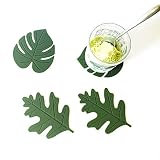 Papermore Posavasos de goma de silicona para vino, vidrio, té, la mejor bebida de inauguración de la casa, bebida, cerveza, decoración del hogar, cocina, idea de regalo de lista de boda (juego de 4)