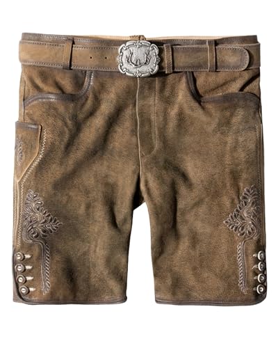 Stockerpoint Herren Lederhose Corbi4 I Größe 44-64 I Bequeme Trachtenhose...
