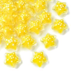 Star Yellow Beads_33 Pcs