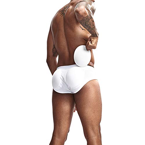 Men Padded Underwear Butt Bulge Enhancing Shaper Push Up Cup Enlargement Underpants