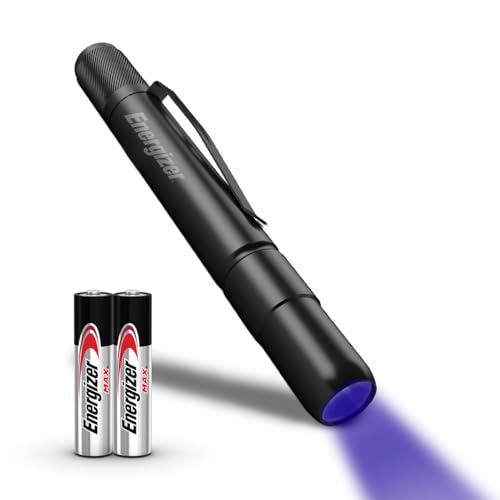 Energizer UV Flashlight Pen Light LED Handheld Blacklight Flashlight UV + White LED Detector for Dog Pet Urine Stains Bed Bugs and Scorpions (Batteries Included)