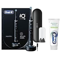 Oral-B Spazzolino Elettrico Ricaricabile iO 10 Nero + 1 Testina, 1 Custodia Da Viaggio ricaricabile,...