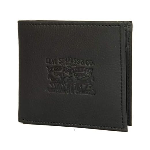 Levi's Vintage Two Horse Bifold, Monedero Unisex adulto, Negro, 2x10x11 cm (W x H x L)