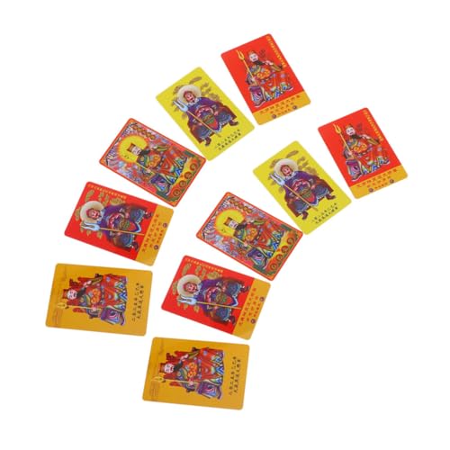 HOMOBABE 10個年太歳カード 蛇年?遂大将軍彩印 風水お守りカード 縁起物 幸運と富を呼ぶ伝統的デザイン 贈り物やコレクションに