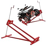 Robuste et fiable : fabriqué en acier de haute qualité, adapté aux appareils jusqu'à 400 kg. Soulevez tous les modèles de tondeuse autoportée courants en toute sécurité et de manière stable pour l'entretien, le nettoyage ou la réparation